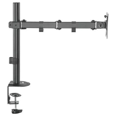 MXG BMA-12P Single Monitor Steel Articulating Monitor Mount, Matte Black