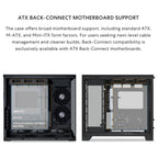 Lian Li O11 Dynamic Mini V2 Black PC Case, ATX M-ATX Mini-ITX Support, Tempered Glass, 400mm GPU, 360mm Radiator