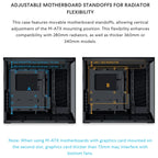 Lian Li O11 Dynamic Mini V2 Black PC Case, ATX M-ATX Mini-ITX Support, Tempered Glass, 400mm GPU, 360mm Radiator