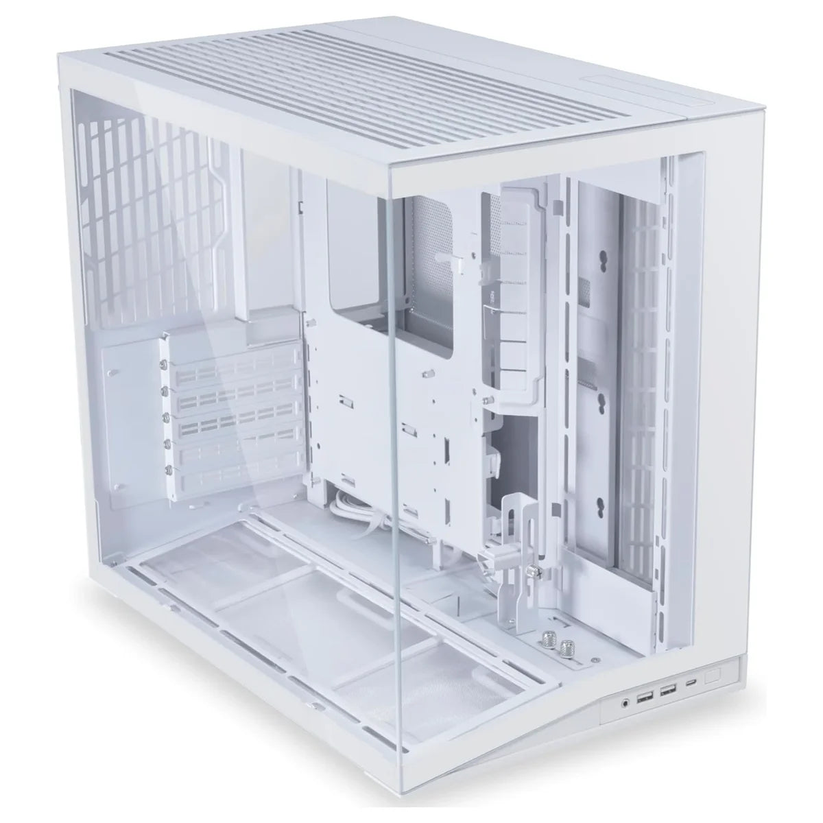 Lian Li O11 Dynamic Mini V2 White PC Case, ATX M-ATX Mini-ITX Support, Tempered Glass, 400mm GPU, 360mm Radiator