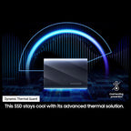 Samsung T9 Portable SSD External Solid State Drive, 2TB USB 3.2 Gen 2x2 Up To 2,000MB/s, Black MU-PG2T0B