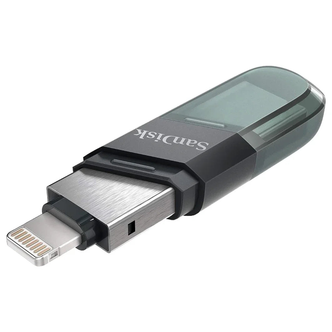 SanDisk iXpand Flash Drive Flip Flash Drive, 128GB, Lightning and USB 3.1 Gen 1, Sea Green, SDIX90N-128G-GN6NE