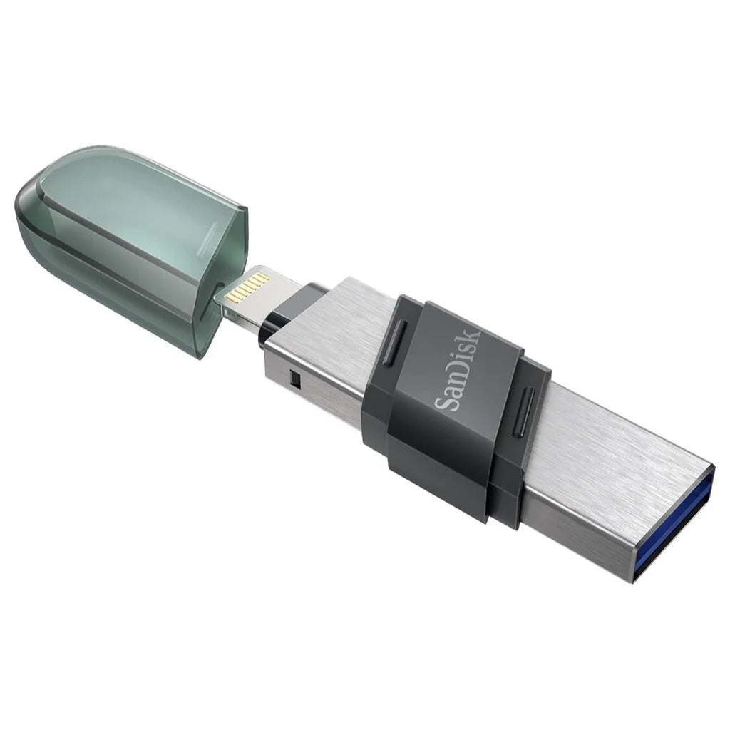 SanDisk iXpand Flash Drive Flip Flash Drive, 128GB, Lightning and USB 3.1 Gen 1, Sea Green, SDIX90N-128G-GN6NE