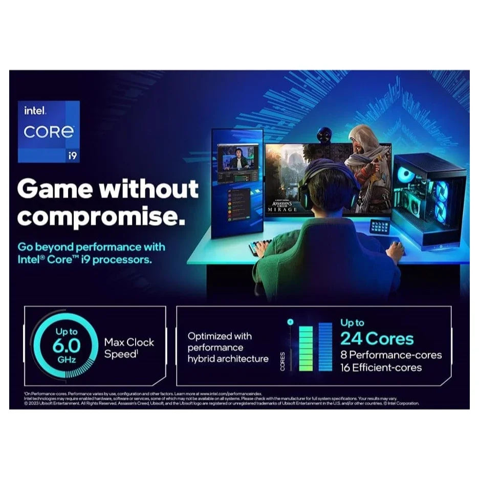 Intel Core i9-14900K Desktop Processor, LGA1700 Unlocked, 24 Cores 32 Threads, Up To 6.0GHz