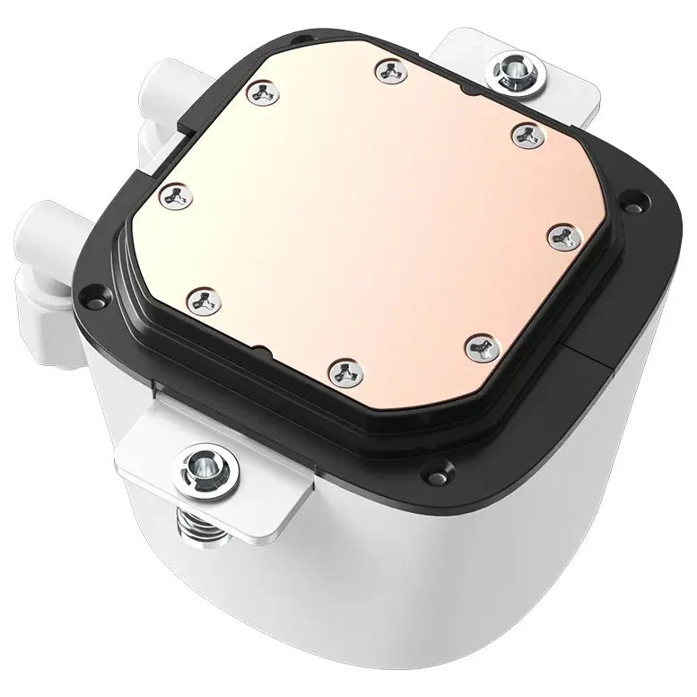 ID-Cooling FX360 LCD ARGB AIO 360mm Liquid CPU Cooler, 1.48" LCD Display, ARGB, White