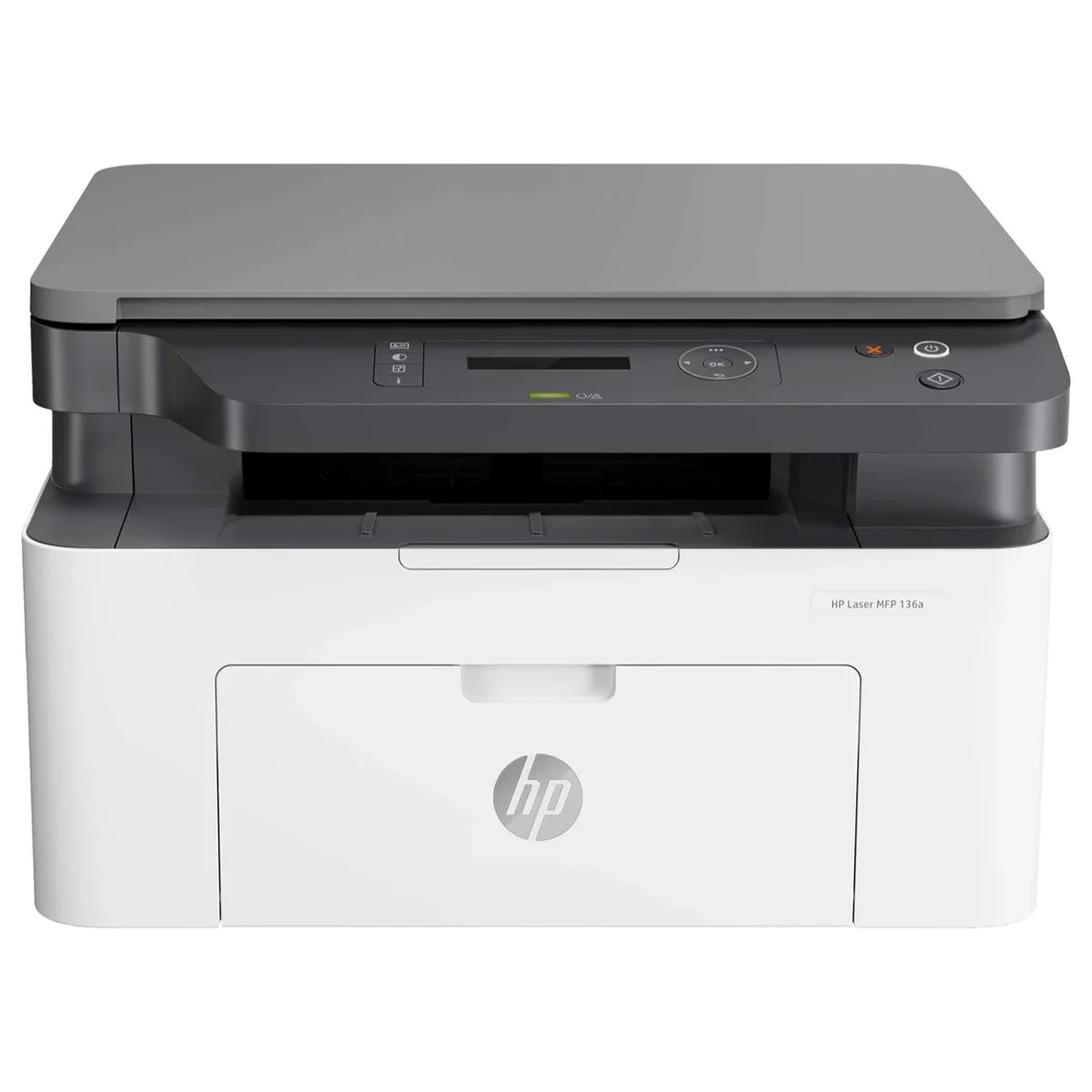 HP Laser MFP 136A Multifunction Printer, Print Copy Scan, 21ppm, 40-Sheet ADF, Ethernet Hi-Speed USB 2.0, Black and White, 4ZB85A (Official Warranty)