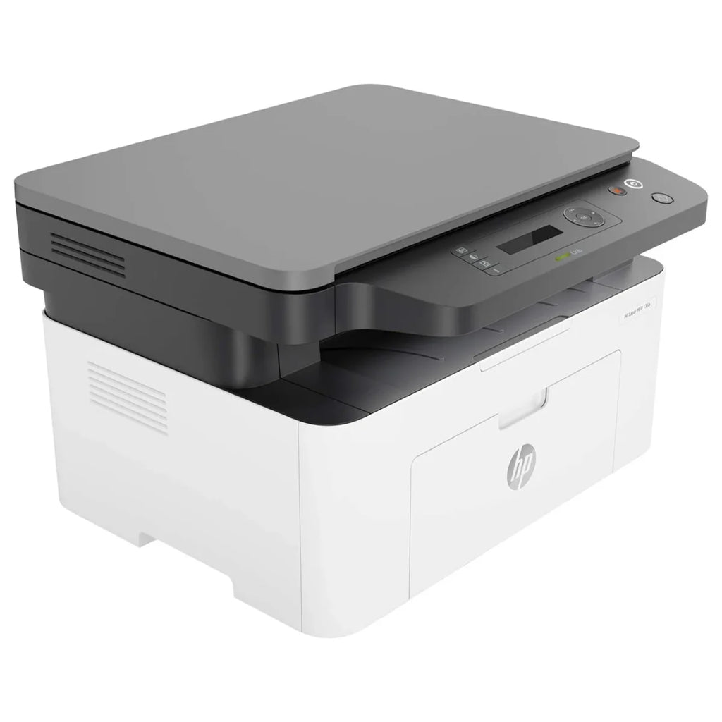 HP Laser MFP 136A Multifunction Printer, Print Copy Scan, 21ppm, 40-Sheet ADF, Ethernet Hi-Speed USB 2.0, Black and White, 4ZB85A (Official Warranty)