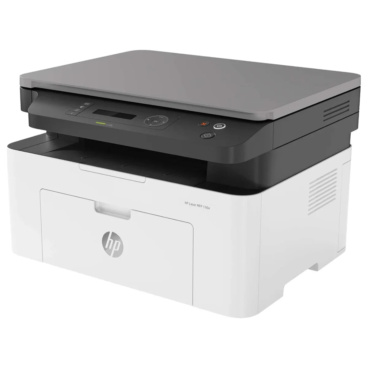 HP Laser MFP 136A Multifunction Printer, Print Copy Scan, 21ppm, 40-Sheet ADF, Ethernet Hi-Speed USB 2.0, Black and White, 4ZB85A (Official Warranty)