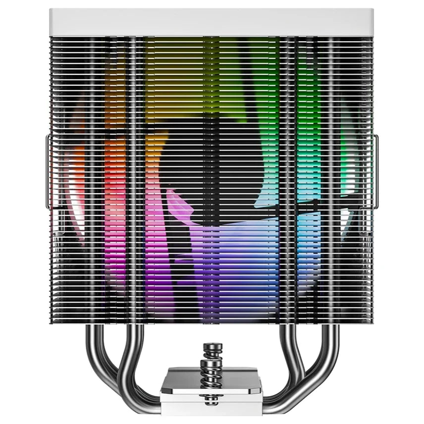 ID-Cooling FROZN A410 SE ARGB White CPU Cooler, 180W TDP, 4 Heatpipes, Single Tower, Direct Touch, AS-120 Fan, White