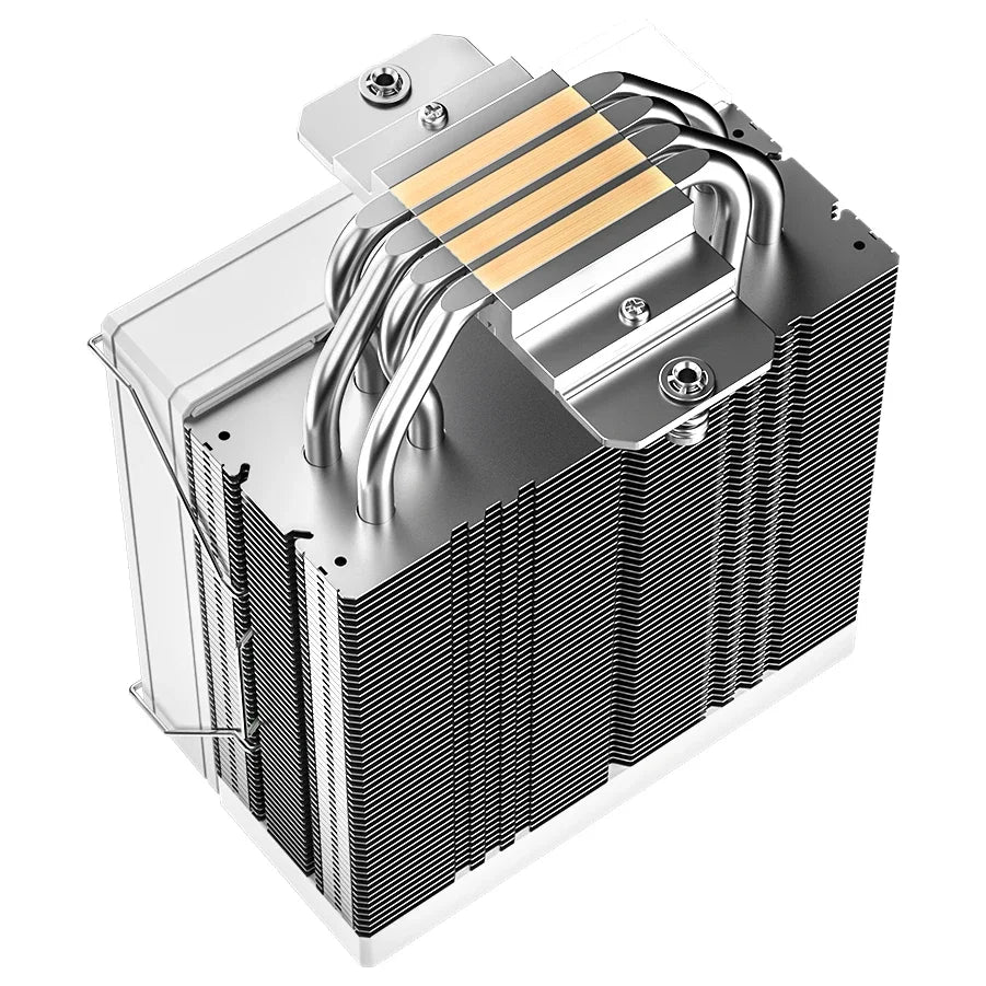 ID-Cooling FROZN A410 SE ARGB White CPU Cooler, 180W TDP, 4 Heatpipes, Single Tower, Direct Touch, AS-120 Fan, White