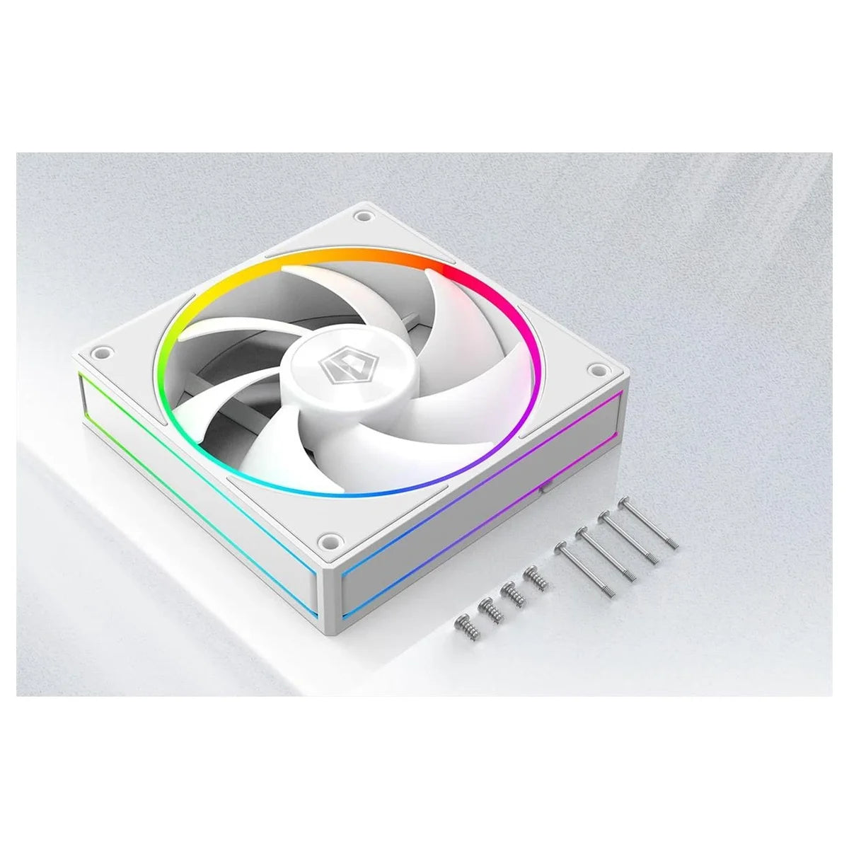 ID-Cooling AF-127-ARGB-W Trio Case Fan, 120mm 3 Pack, Up To 78CFM, White