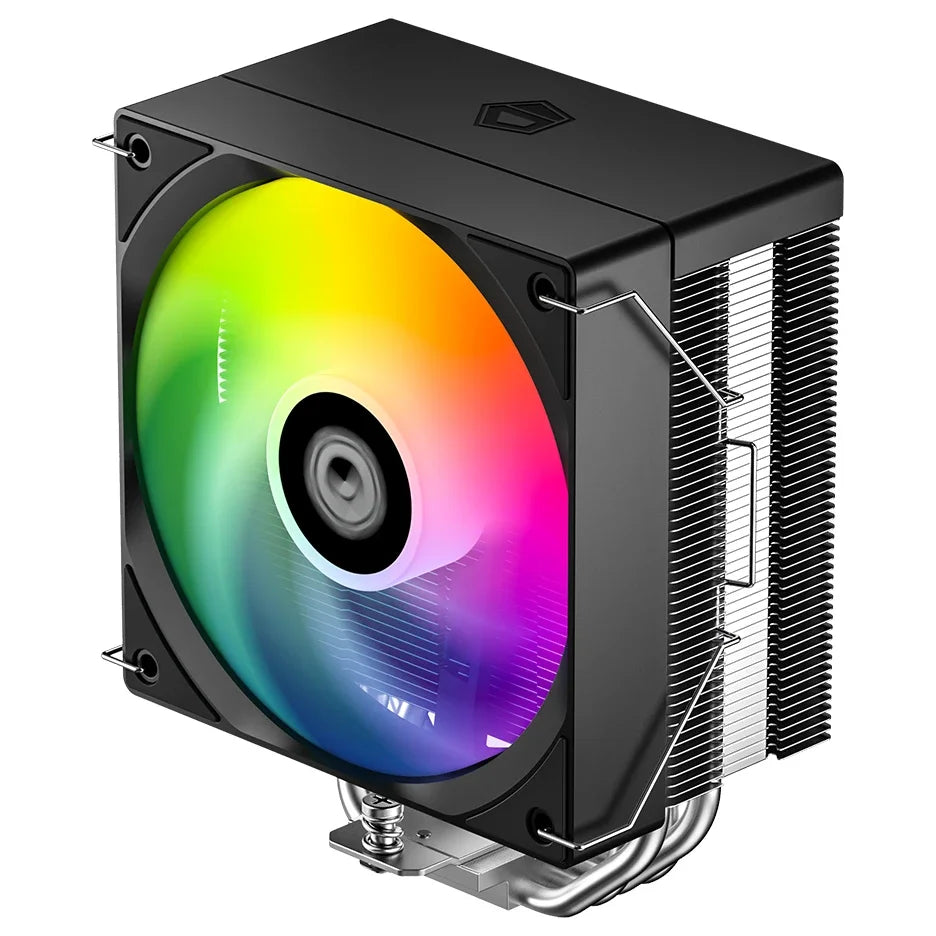 ID-Cooling SE-214-XT V2 ARGB CPU Cooler, Tower-Type Air Cooler, 200W TDP, 2000, 27.2dB, 1 Fan, 3-Pin 4-Pin, Black
