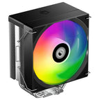 ID-Cooling SE-214-XT V2 ARGB CPU Cooler, Tower-Type Air Cooler, 200W TDP, 2000, 27.2dB, 1 Fan, 3-Pin 4-Pin, Black