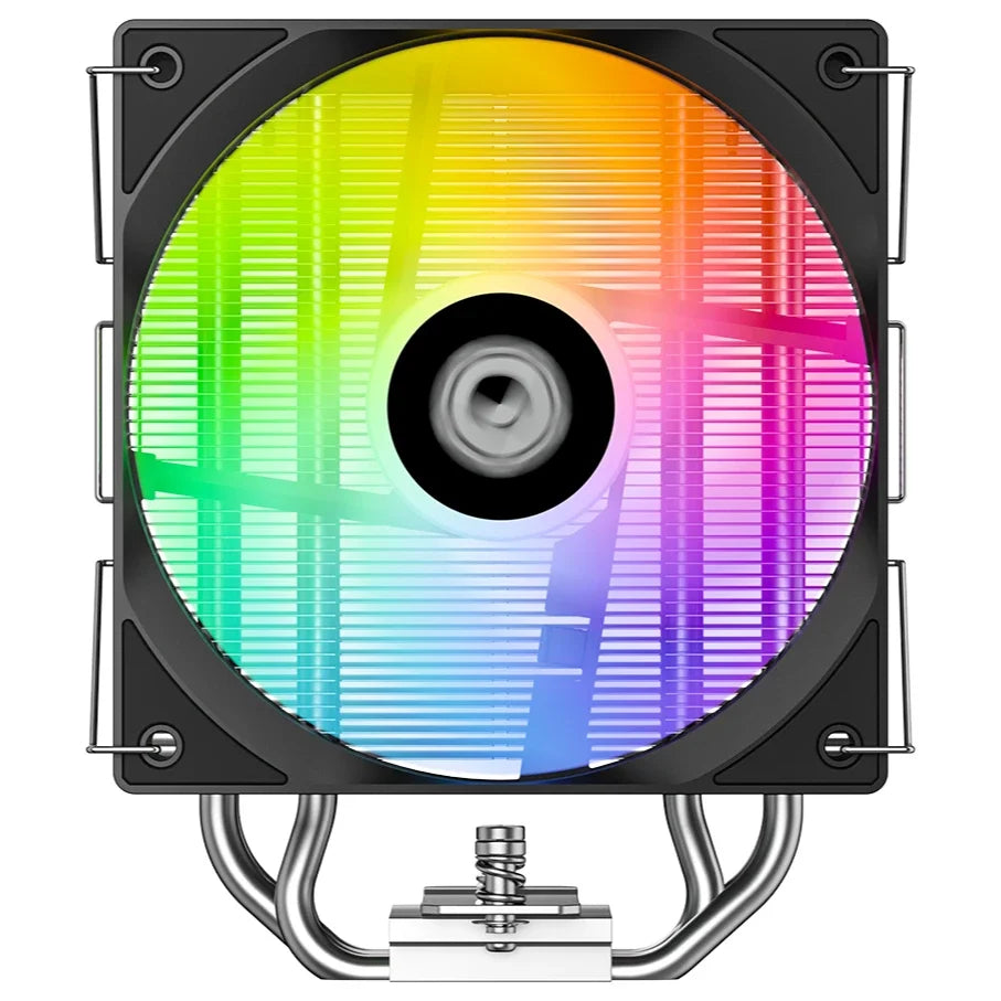 ID-Cooling SE-214-XT V2 ARGB CPU Cooler, Tower-Type Air Cooler, 200W TDP, 2000, 27.2dB, 1 Fan, 3-Pin 4-Pin, Black