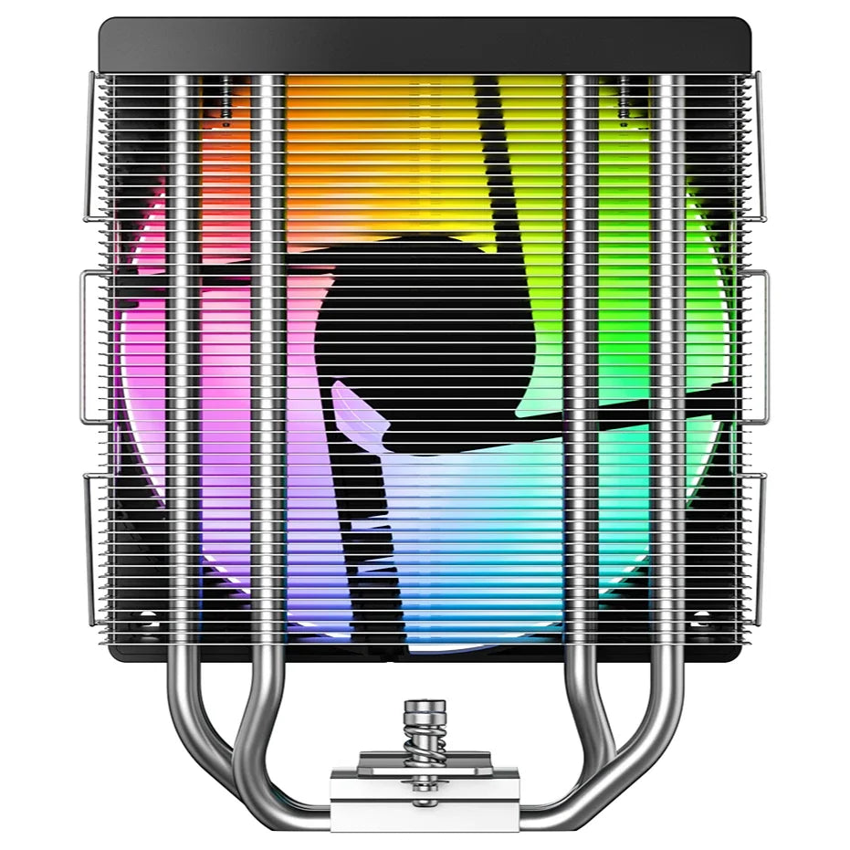 ID-Cooling SE-214-XT V2 ARGB CPU Cooler, Tower-Type Air Cooler, 200W TDP, 2000, 27.2dB, 1 Fan, 3-Pin 4-Pin, Black