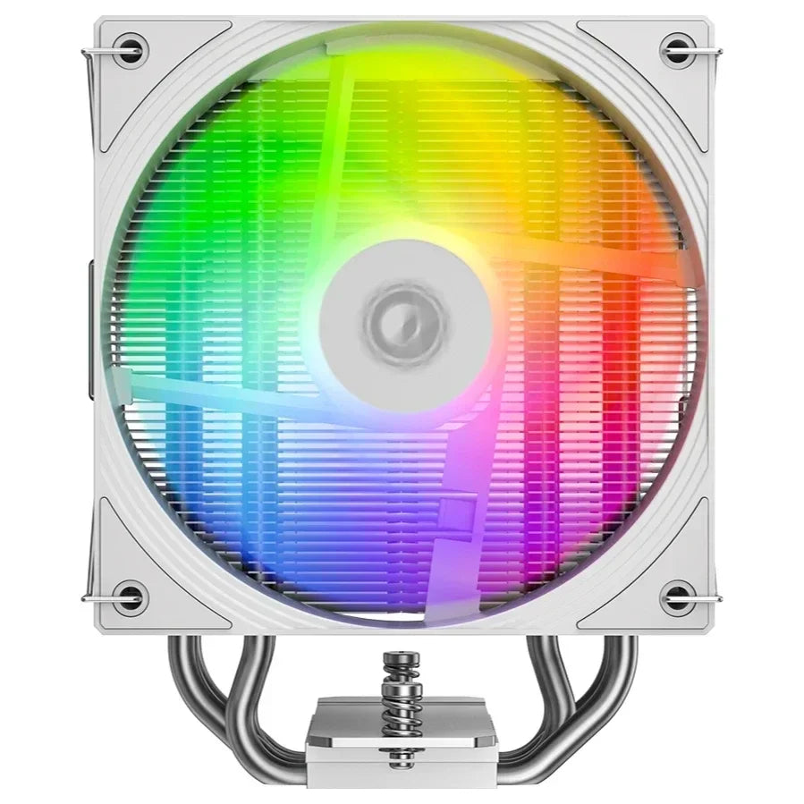 ID-Cooling FROZN A410 SE ARGB White CPU Cooler, 180W TDP, 4 Heatpipes, Single Tower, Direct Touch, AS-120 Fan, White