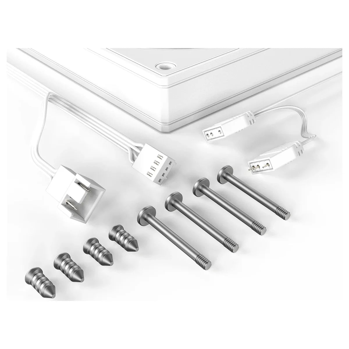 ID-Cooling AS-120-W ARGB TRIO Case Fan, 120x120x25mm, 4-Pin, ARGB, Hydrodynamic Bearing, White