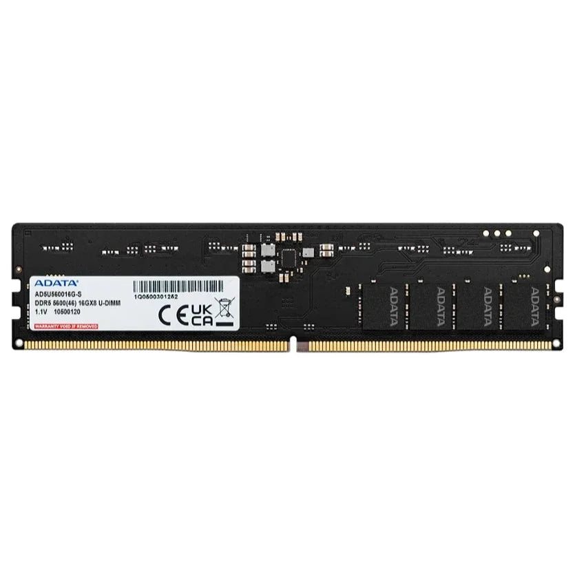 ADATA 8GB DDR5-5600 U-DIMM Memory Module, 8GB DDR5-5600MHz, AD5U56008G-S