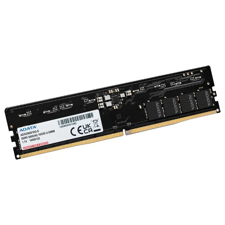 ADATA 8GB DDR5-5600 U-DIMM Memory Module, 8GB DDR5-5600MHz, AD5U56008G-S