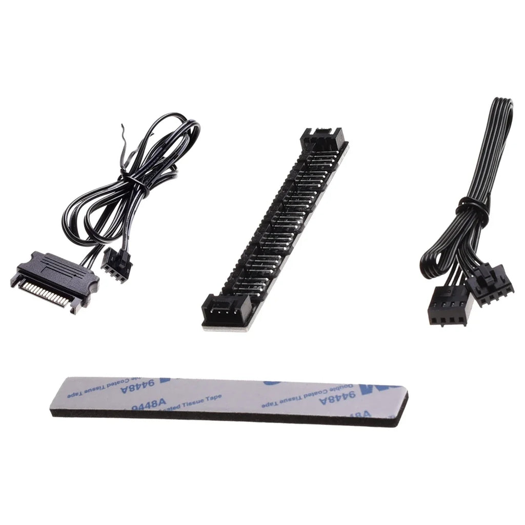 ID-Cooling FH-07 Fan Hub, 7 Ports PWM Function SATA Powered, 12V, 4.5A Rated 6A Max