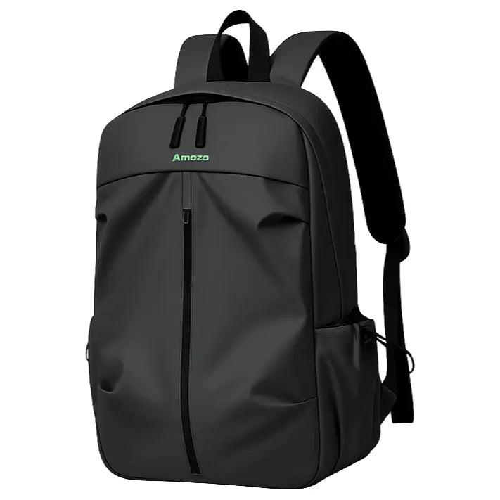 Amaze Workie Synthetic Fiber Laptop Backpack, Water-Resistant, Fits Up To 15.6', A940 Black