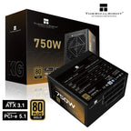 Thermalright KG-750 Power Supply, 750W 80 Plus Gold Fully Modular, Intel ATX 3.1, Black