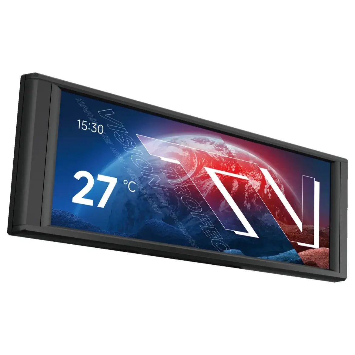 Thermalright Trofeo Vision LCD AIO Display 6.86 Inch PC Monitor, 1280x480 USB Type-C Real-Time Hardware Monitoring, Black