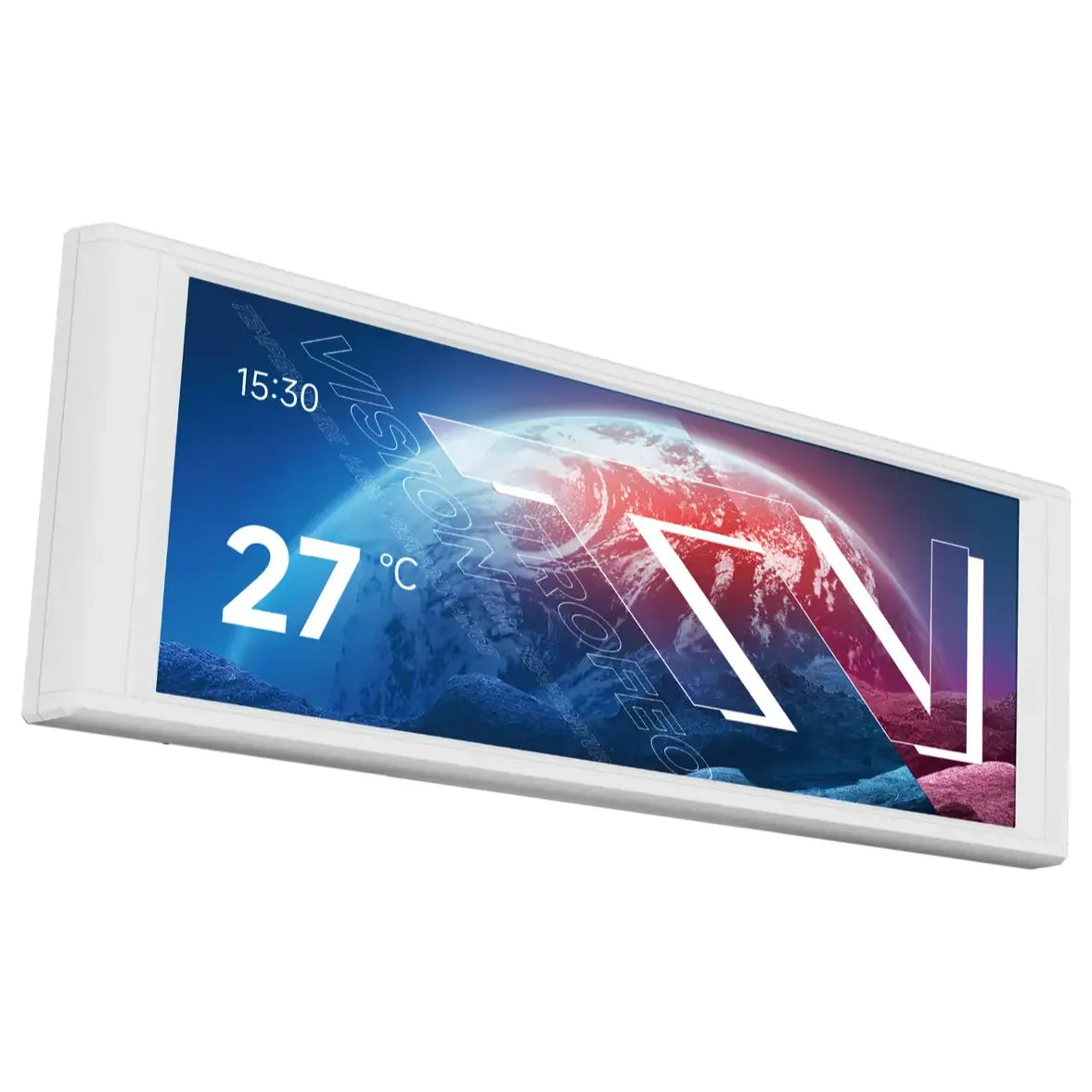 Thermalright Trofeo Vision LCD AIO Display 6.86 Inch PC Monitor, USB Type-C, 1280x480, Real-Time Hardware Monitoring, TRCC Preset and DIY Themes, White