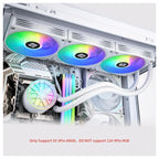 Thermalright Aqua Elite 360 V6 ARGB CPU Liquid Cooler, 360mm Radiator, 3x120mm ARGB Fans, 2800RPM Pump, White