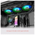 Thermalright Aqua Elite 360 V6 ARGB CPU Liquid Cooler, 360mm Radiator, 3x120mm ARGB Fans, 2800RPM Pump, Black