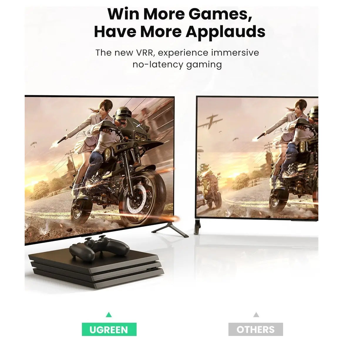 UGREEN 8K HDMI 2.1 Cable, 8K@60Hz 4K@120Hz 48Gbps, High Speed eARC Dolby Vision HDCP 2.2, 80404