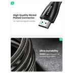 UGREEN 8K HDMI 2.1 Cable, 8K@60Hz 4K@120Hz 48Gbps, High Speed eARC Dolby Vision HDCP 2.2, 80404