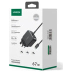 UGREEN 35063 Universal Laptop Charger Power Adapter, 67W, UK Plug