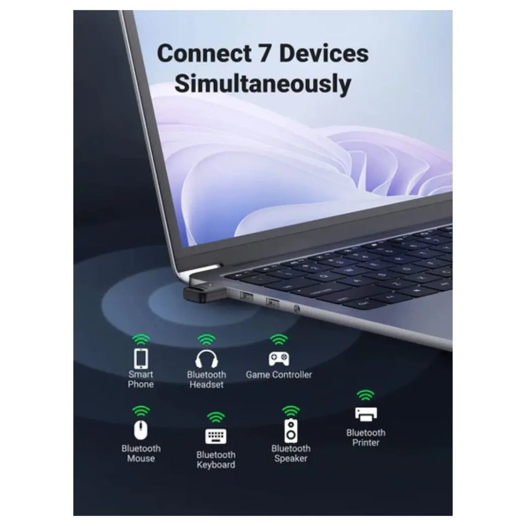 UGREEN 90225 Bluetooth Adapter, USB Bluetooth 5.3