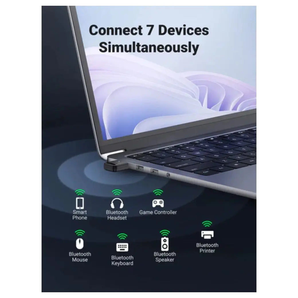UGREEN 90225 Bluetooth Adapter, USB Bluetooth 5.3