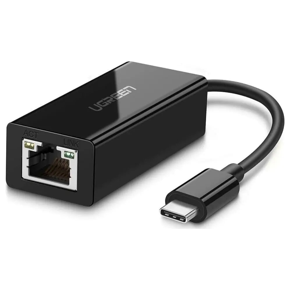 Ugreen 50307 Gigabit USB C Ethernet Adapter, 10/100/1000M, Up To 1000Mbps, Black