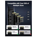 Ugreen NVMe And SATA M.2 Enclosure Tool-Free, 10Gbps USB C 3.2 Gen2, 90264