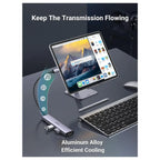 Ugreen Aluminium USB-C Hub 4 Port USB 3.0 Multiport Splitter, 5Gbps Fast Transfer, Aluminum Alloy Cooling, Flexible Nylon Cable, 20841