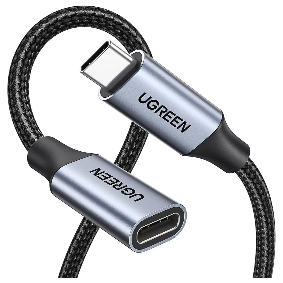 Ugreen USB-C Extension Cable USB C 3.2 Extender 0.5M 10Gbps 100W, 4K Video and Audio Output, Nylon, 80810