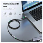 Ugreen USB-C Extension Cable USB C 3.2 Extender 0.5M 10Gbps 100W, 4K Video and Audio Output, Nylon, 80810