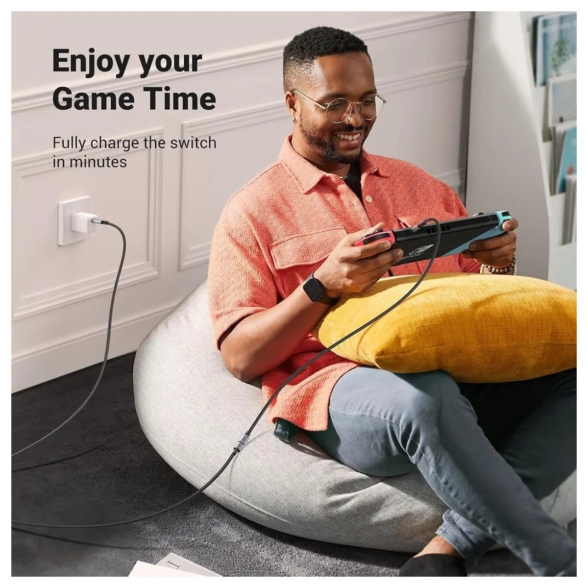 Ugreen USB-C Extension Cable USB C 3.2 Extender 0.5M 10Gbps 100W, 4K Video and Audio Output, Nylon, 80810