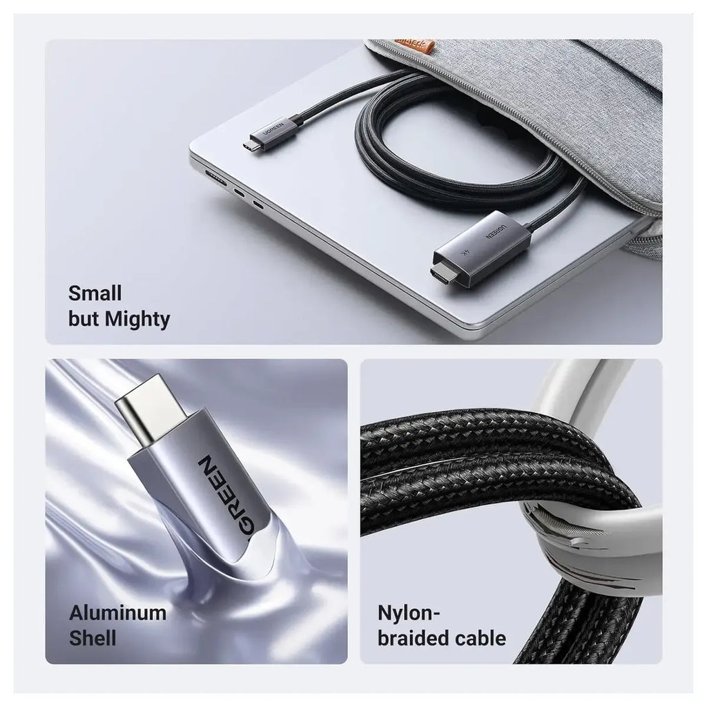 UGREEN USB-C to HDMI Cable, 4K At 60Hz 100W PD, 2m