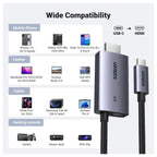 UGREEN USB-C to HDMI Cable, 4K At 60Hz 100W PD, 2m