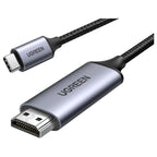 Ugreen USB-C to HDMI Cable, 4K At 60Hz, Thunderbolt 4/3 To HDMI, 1.5m, Gray Black