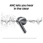 Samsung Galaxy Buds 3, True Wireless Bluetooth Earbuds, Active Noise Cancellation, 360 Audio, Touch Control, Silver