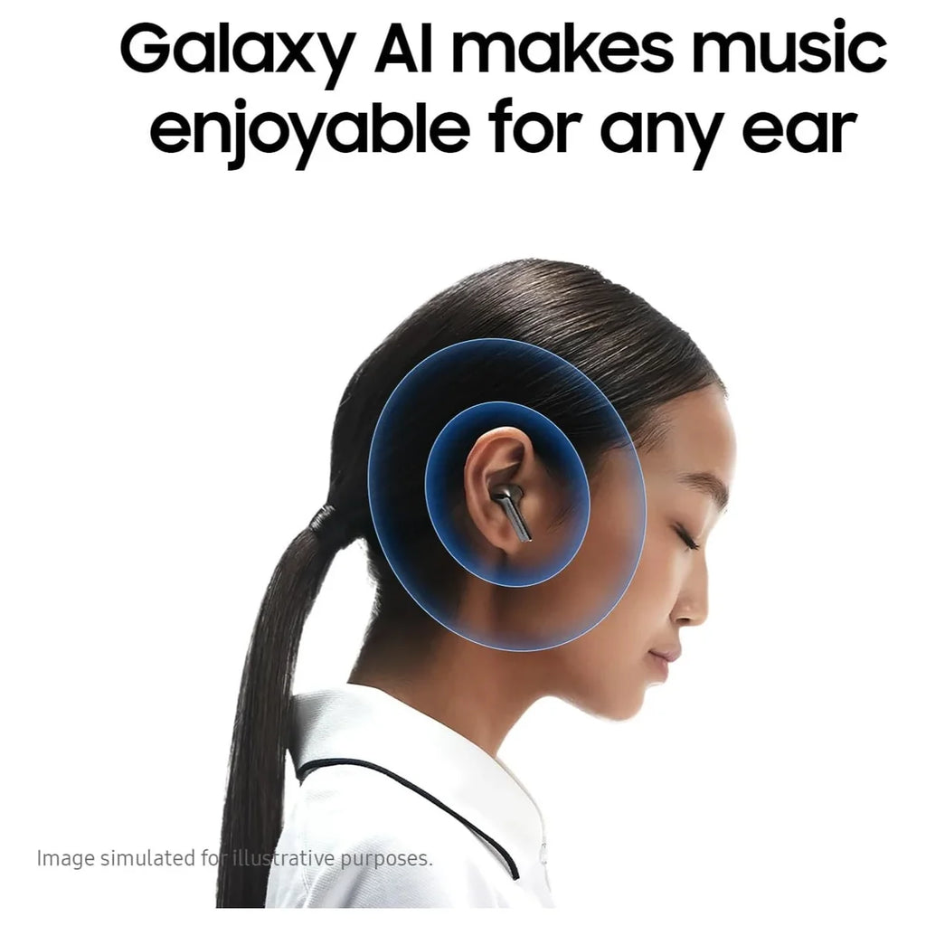 Samsung Galaxy Buds 3, True Wireless Bluetooth Earbuds, Active Noise Cancellation, 360 Audio, Touch Control, Silver