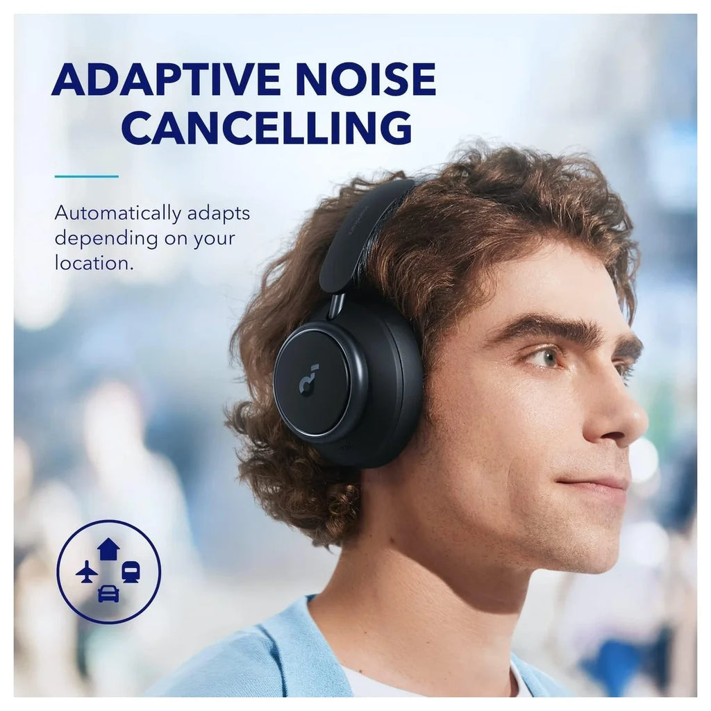 Soundcore By Anker Space Q45 Headphones, Adaptive Active Noise Cancelling, Up To 98% Noise Reduction, 50H Playtime, App Control, LDAC Hi-Res Wireless Audio, Bluetooth 5.3