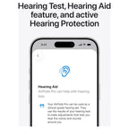 Apple AirPods Pro 3 Wireless Earbuds, Active Noise Cancellation, Live Translation, Heart Rate Sensing, Spatial Audio, USB-C Charging, White