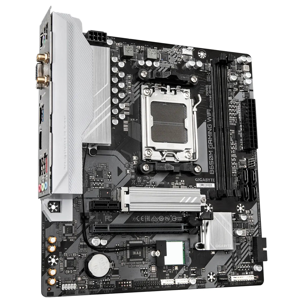Gigabyte B650M GAMING WIFI Motherboard AMD Socket AM5, PCIe 4.0 x4 M.2, 2.5GbE LAN And 802.11ac Wi-Fi, HDMI And D-sub, Rev 1.4