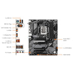 Gigabyte B760M DS3H WIFI6E GEN5 Motherboard LGA 1700 Micro ATX, DDR5, M.2, PCIe 5.0, WiFi 6E, 2.5GbE, Rev 1.0